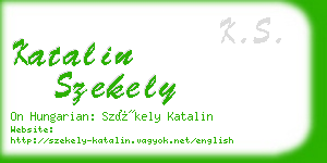 katalin szekely business card